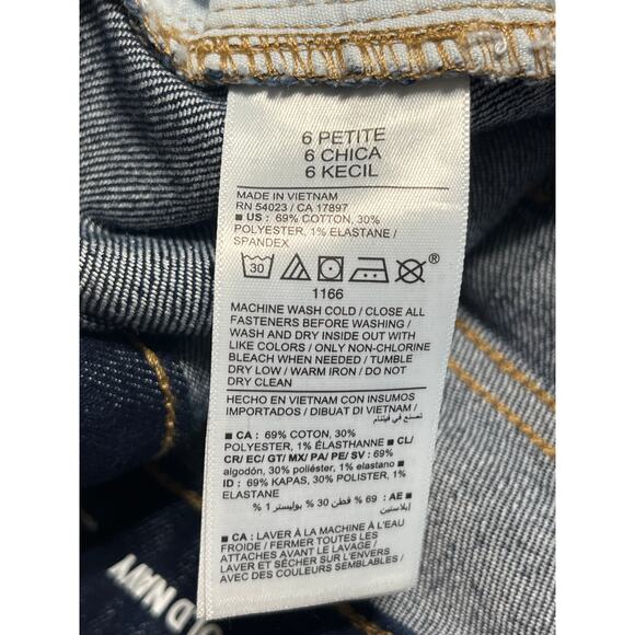 Old Navy Women's Wow Boot Cut Cowgirl Jeans Blue Mid Rise Cotton 6 Petite New - Picture 7 of 13